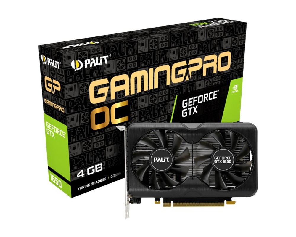 Видеокарта Palit GeForce GTX 1650 GamingPro OC 4GB...