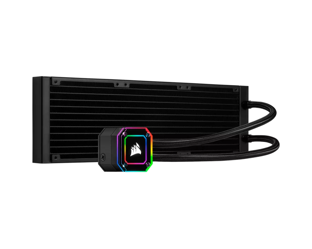 Охладител за процесор CORSAIR iCUE H150i ELITE CAPELLIX Liquid CPU Cooler, 360mm Radiator, Triple 120mm ML RGB PWM Fans, Intel: LGA1700 (with separate bracket)/LGA1200/LGA115X/LGA20XX, AMD: AM5/AM4/sTRX4/sTR4, 5Y warranty, black 2