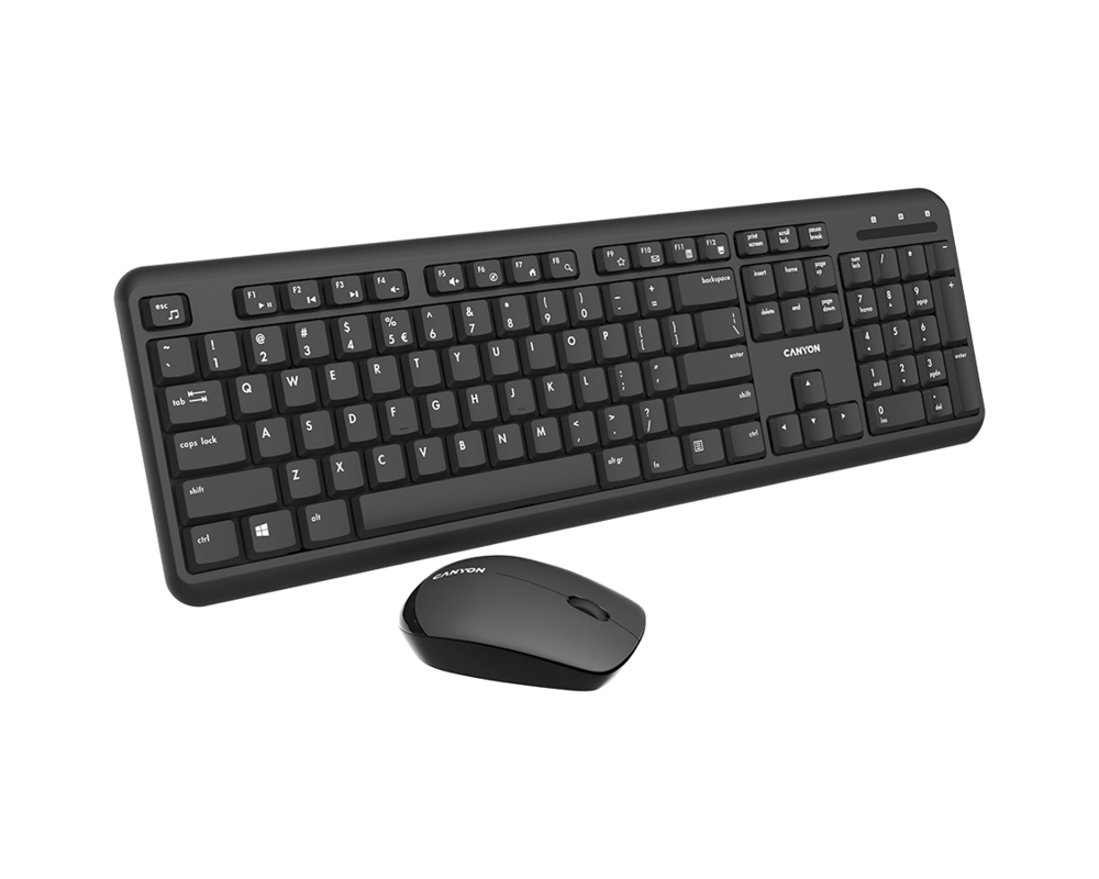 Клавиатура Canyon SET-W20 - Безжично Silent Combo 2