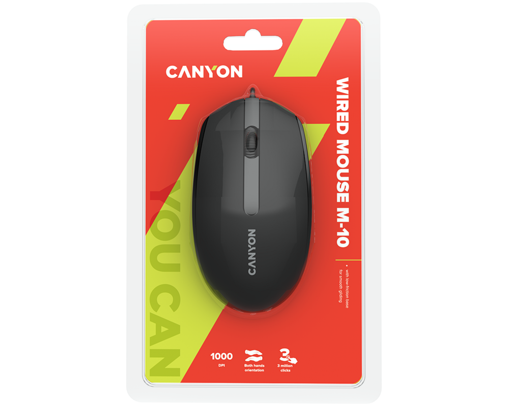 Мишка Оптична Canyon black CNE-CMS10B 13