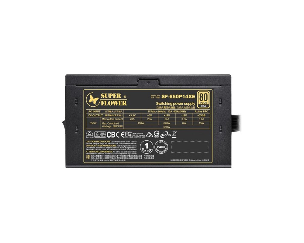 Захранване Super Flower Legion GX 650W 80 Plus Gold PRO 2