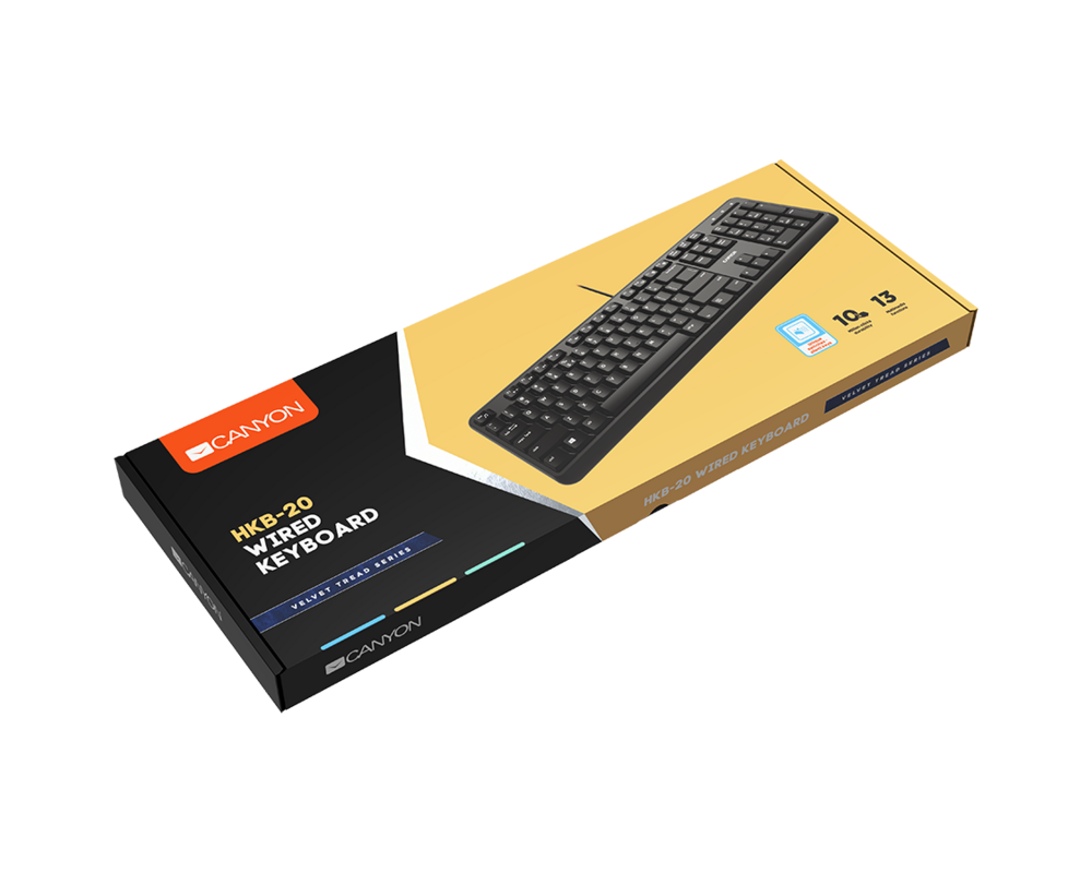 Клавиатура Canyon HKB20 Silent 4