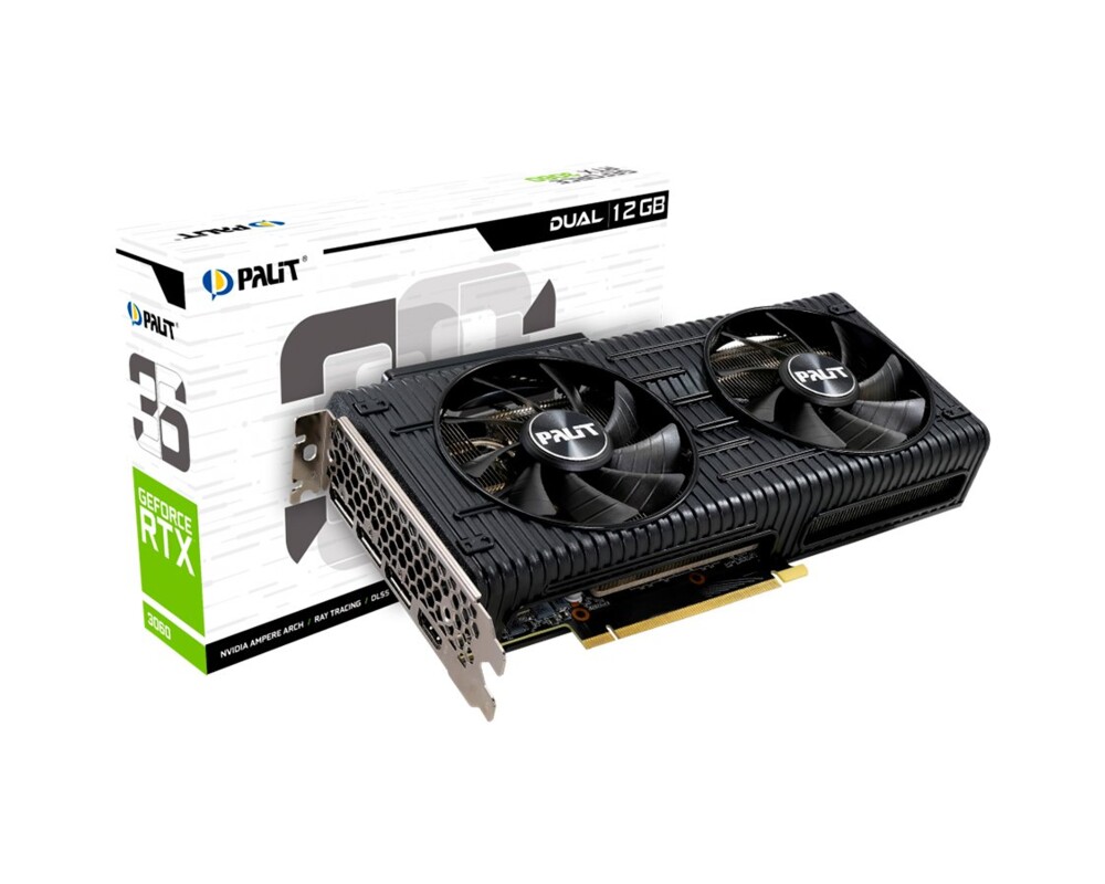 Видеокарта Palit GeForce RTX 3060 Dual 12GB GDDR6 4
