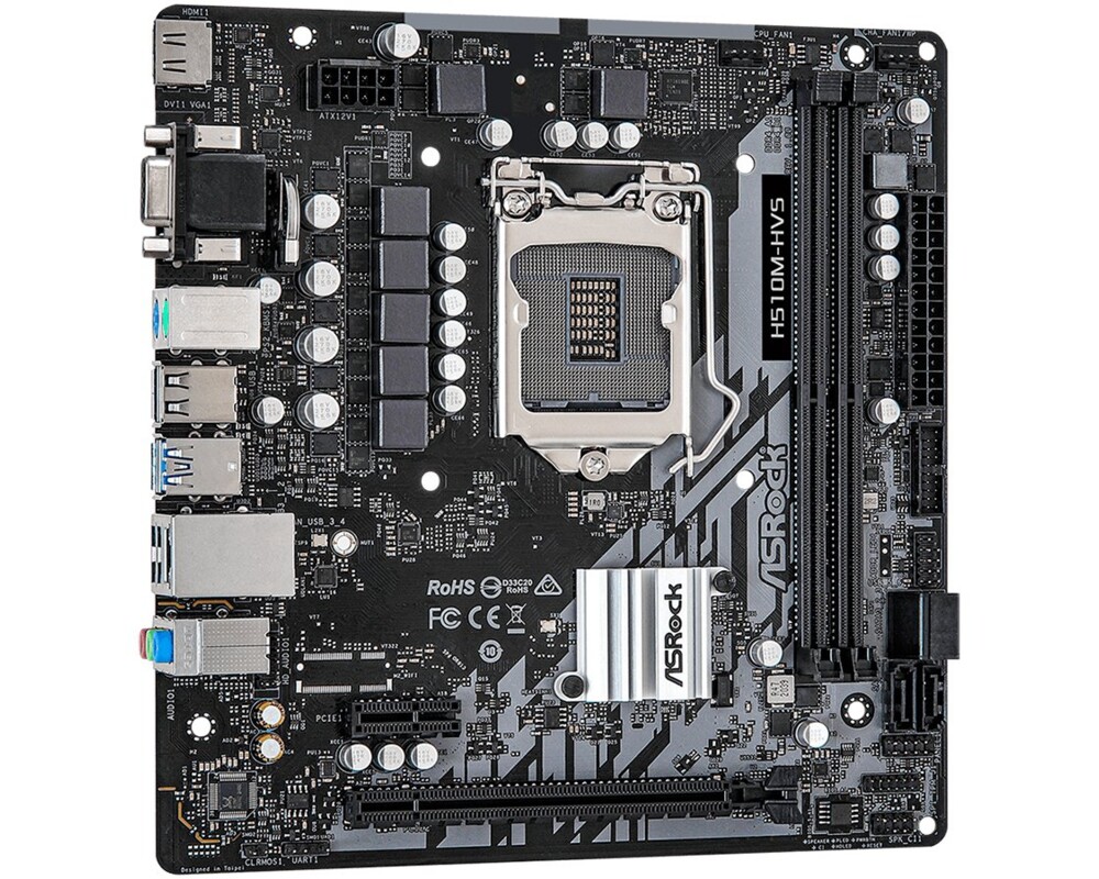 Дънна платка ASROCK H510M-HVS LGA 1200 DDR4 4xSATA 1xHDMI mATX MB 3