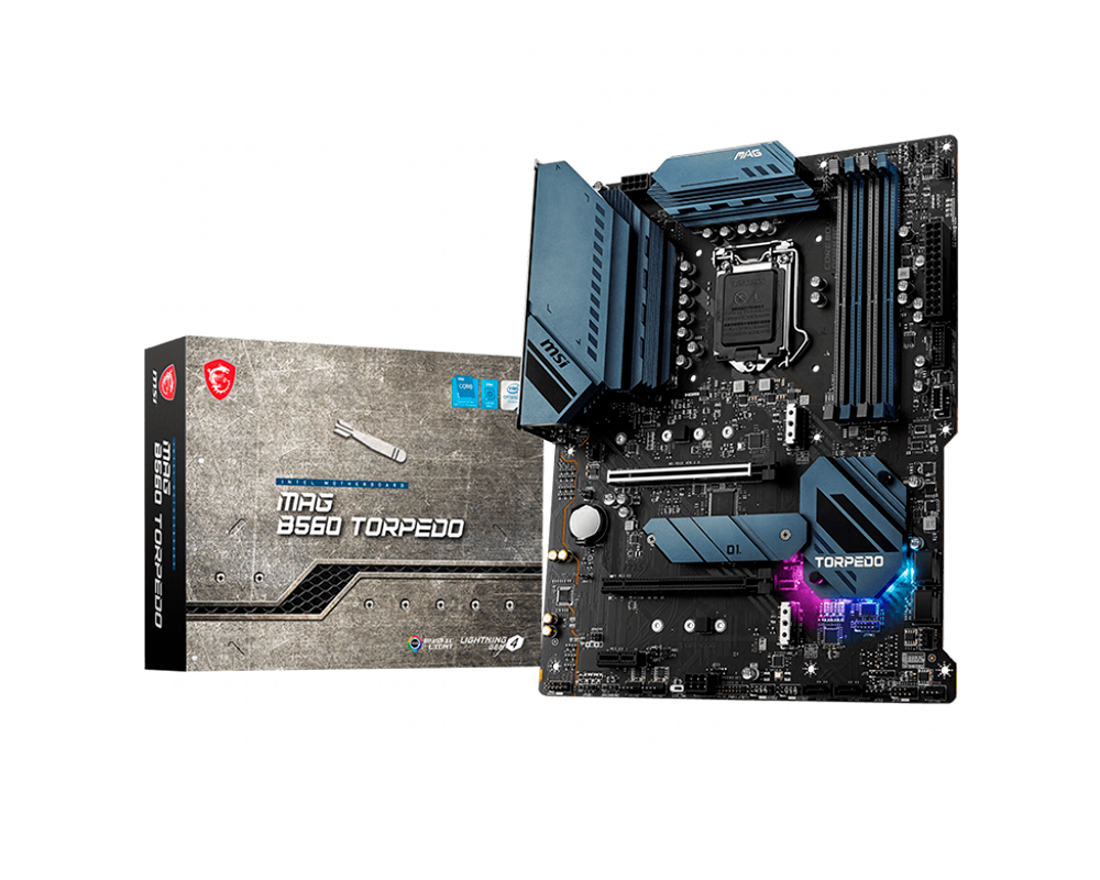 Дънна платка MSI MAG B560 TORPEDO Socket 1200 DDR4 up to 128GB 8xUSB 2.0 6xUSB 3.2 2