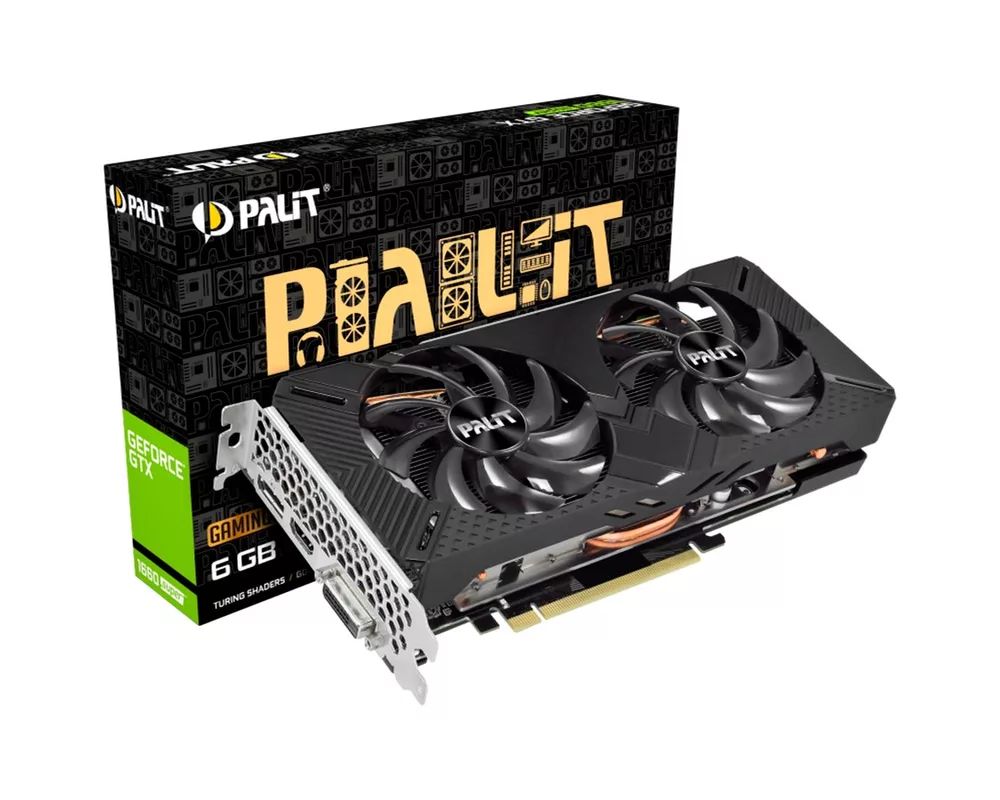 Видеокарта Palit GeForce GTX 1660Super GamingPro OC 6GB GDDR6 4