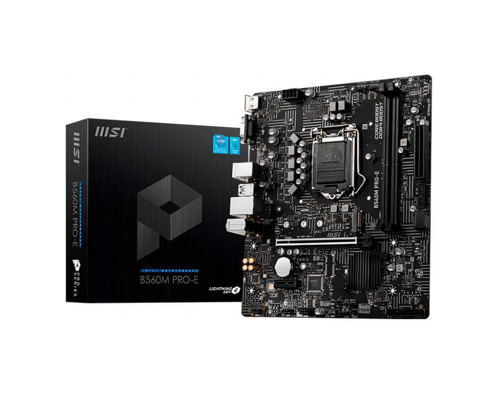 Дънна платка MSI B560M PRO-E Socket 1200 DDR4 up to 64GB 6xUSB 2.0 4xUSB 3.2 2