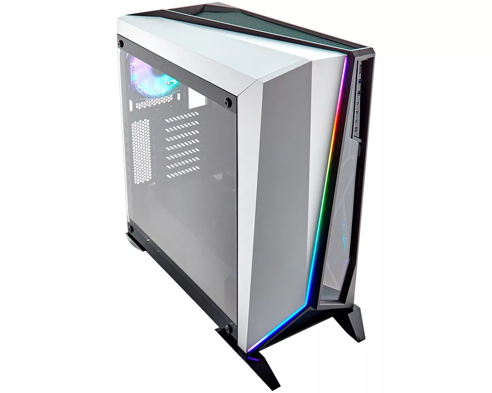 Кутия CORSAIR Carbide Series SPEC-OMEGA RGB Mid-Tower Tempered Glass Gaming Case — White 2