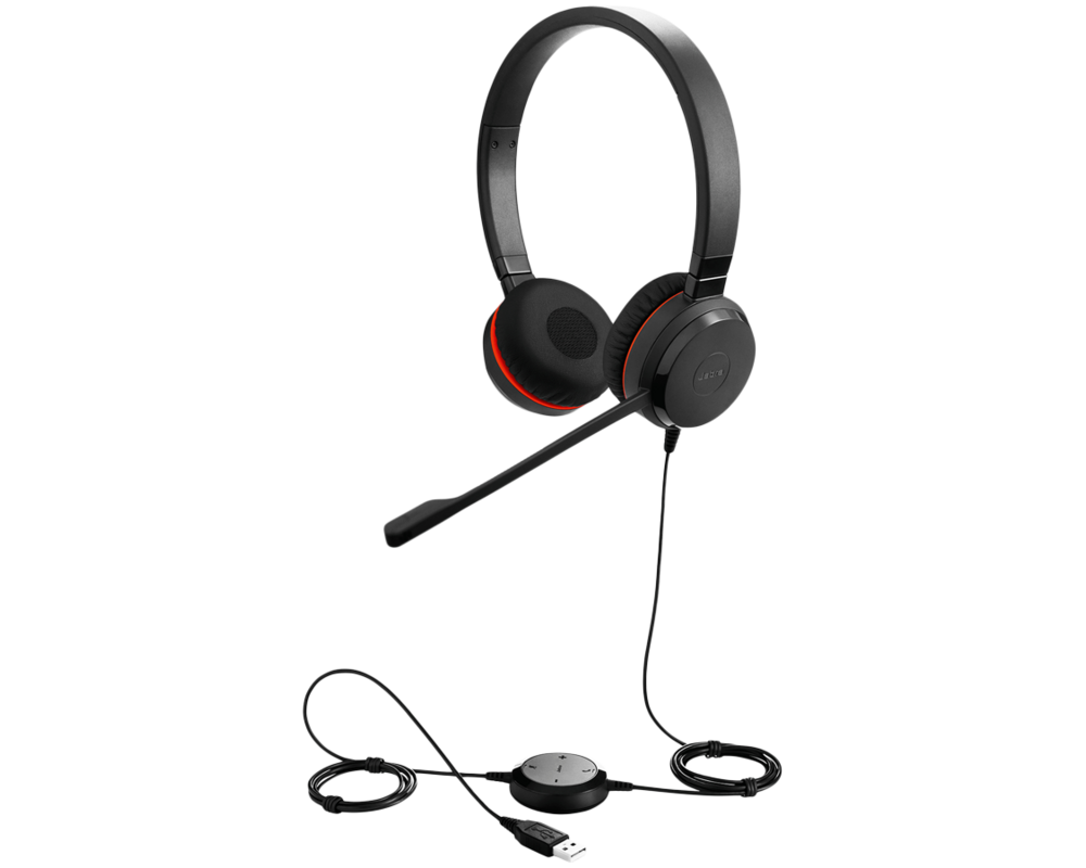 Слушалки JABRA Evolve 30 II UC stereo Headset on-ear wired 3.5 mm jack 21