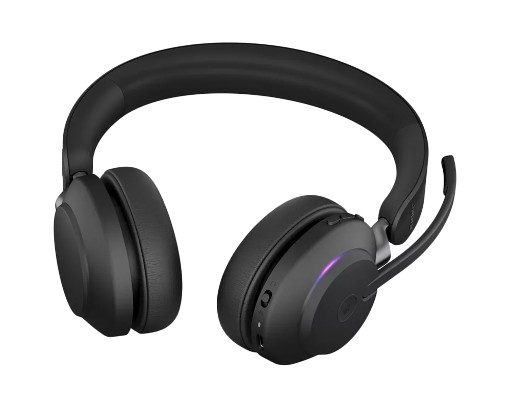 Слушалки Jabra Evolve2 65, със стойка за зареждане 17