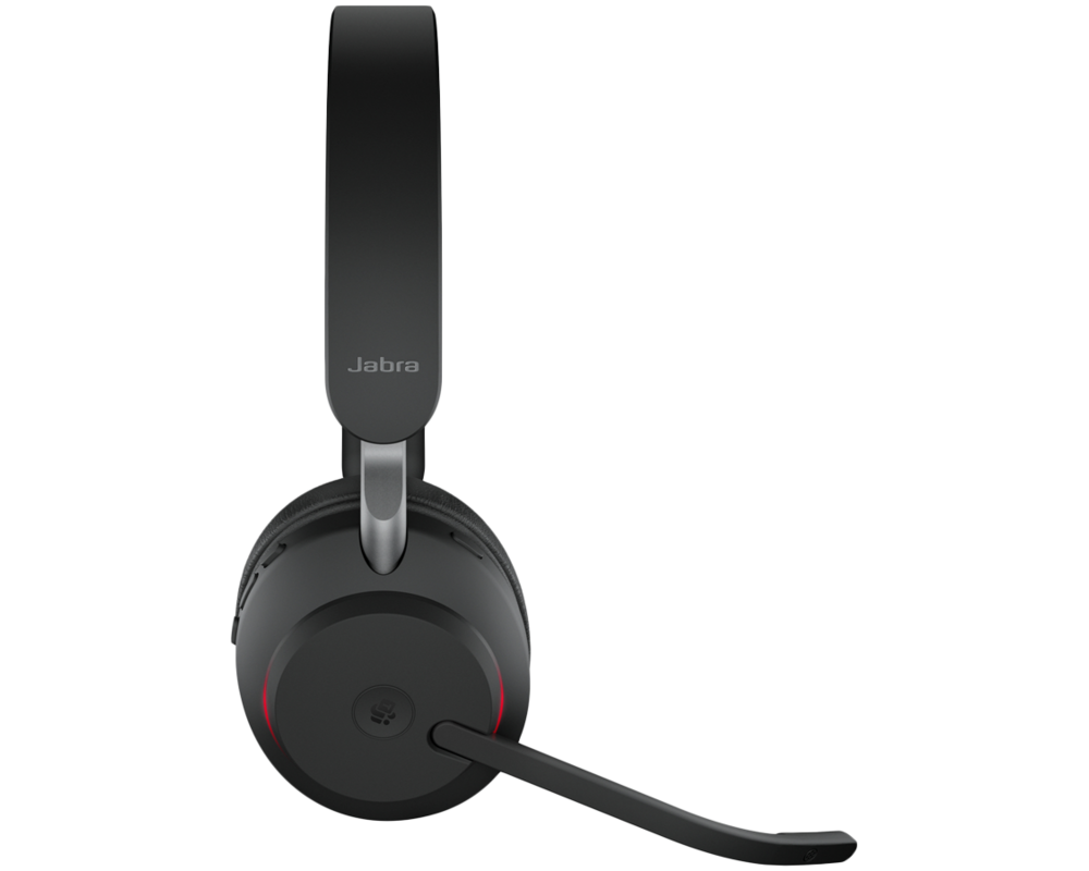 Слушалки JABRA Evolve2 65 MS Stereo Headset on-ear Bluetooth wireless USB-A noise isolating black with charging stand Certified for MS Te 19