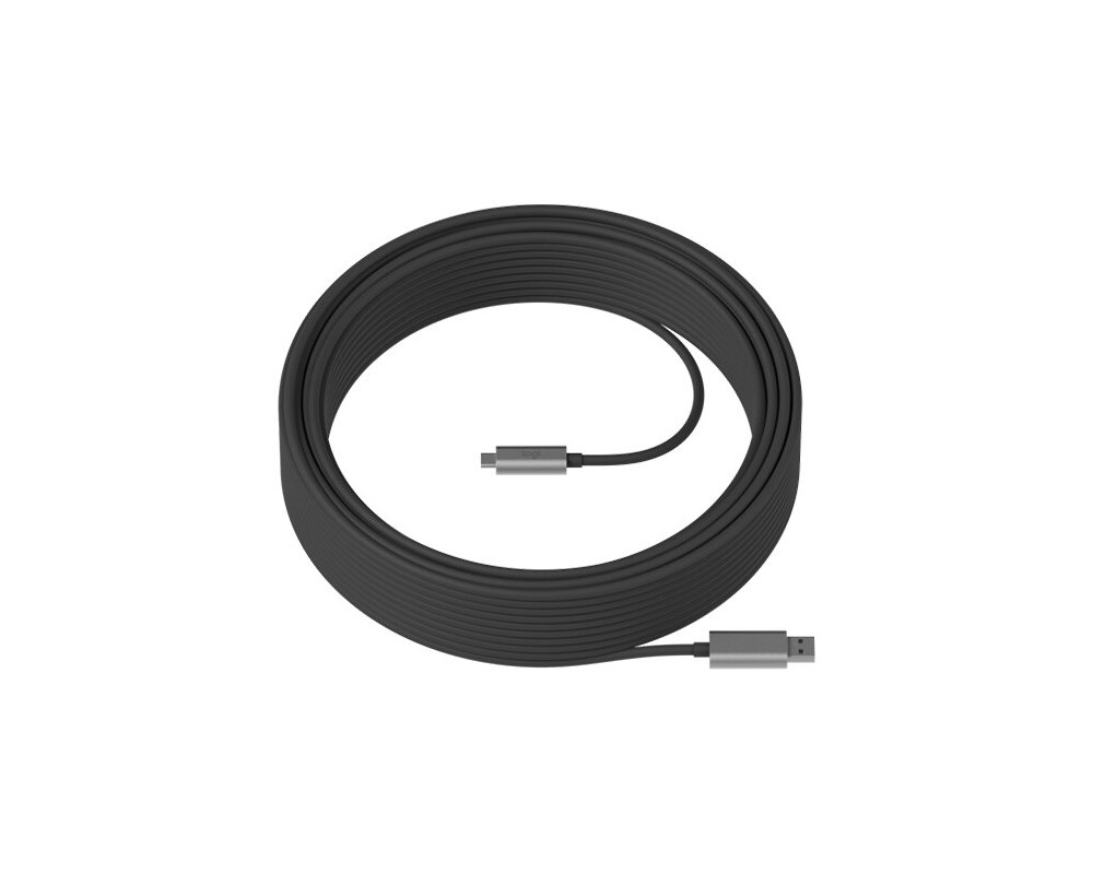 Кабел LOGITECH STRONG USB 3.1 CABLE 25m - USB C to USB A - GRAPHITE - WW 3