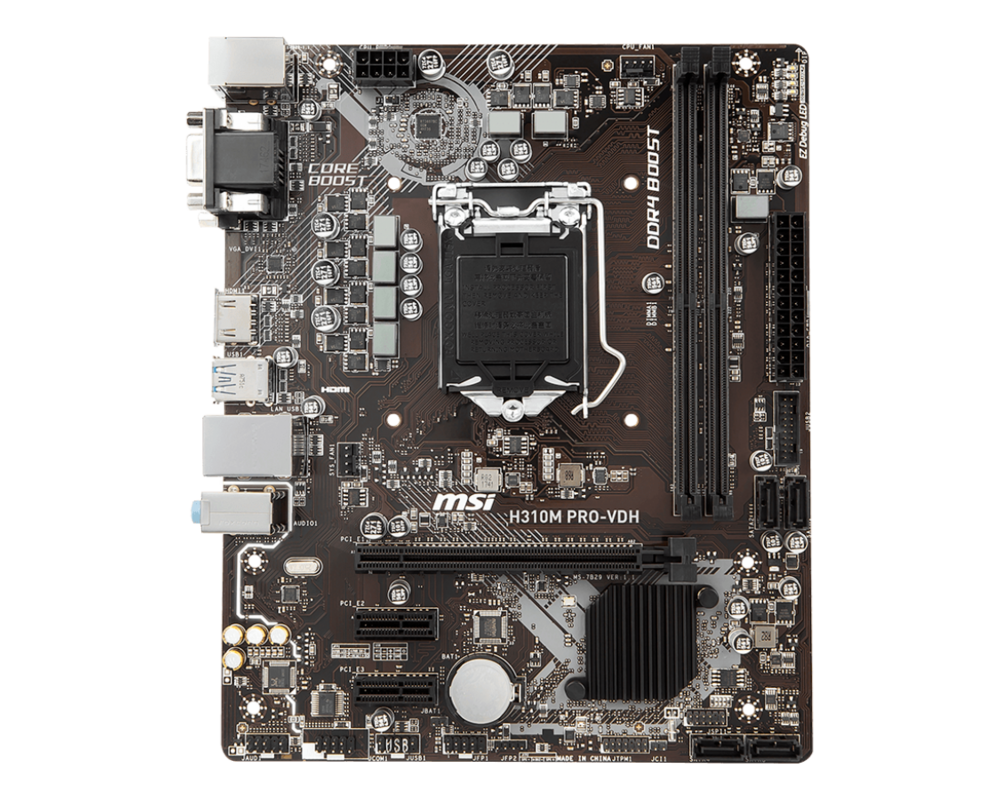Дънна платка MSI H310M PRO-VDH 2