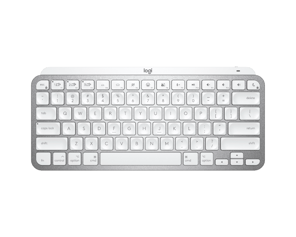 Клавиатура Logitech MX Keys Mini For Mac Minimalist Wireless Illuminated Keyboard - PALE GREY - US Intl - EMEA 5