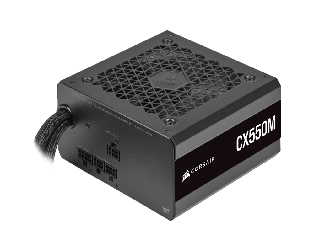 Захранване CORSAIR CX-M Series CX550M 550 Watt Bronze Semi-Modular Low-Noise Power Supply 12