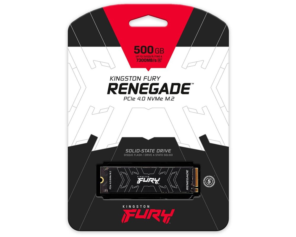 SSD 500GB Kingston FURY Renegade M.2 2280 PCIe 4.0 SSD 5
