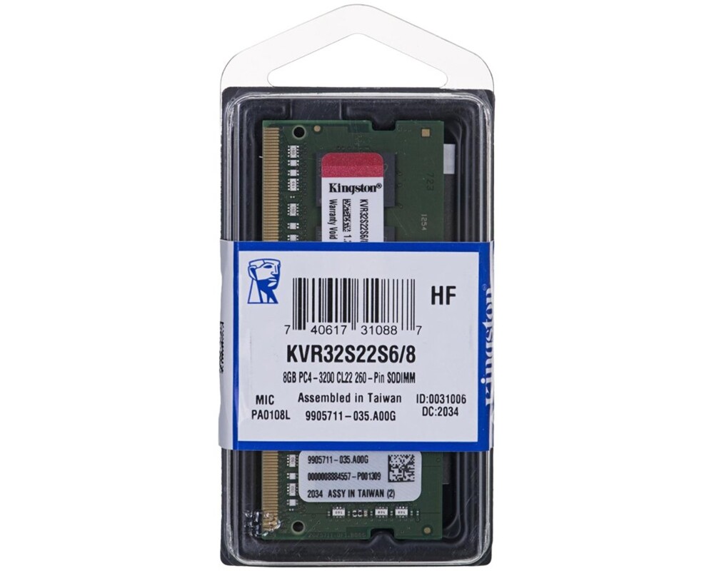 Памет 8GB DDR4 3200 KINGSTON SODIMM 2