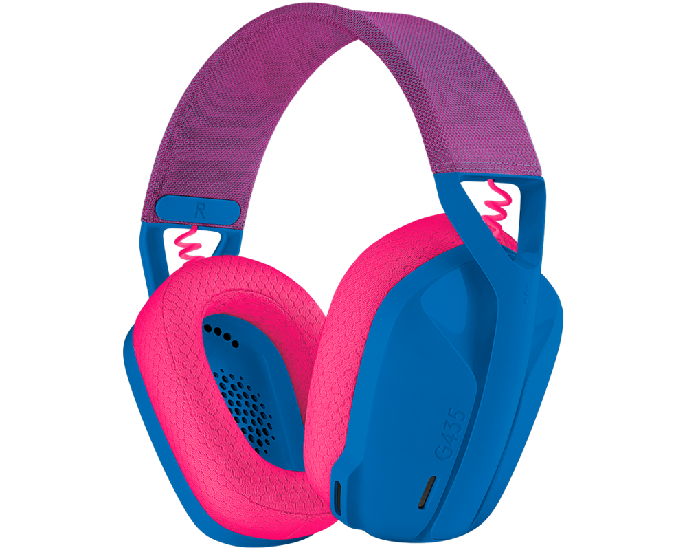 Слушалки Геймърски безжични слушалки Logitech G435 Lightspeed Wireless, Микрофон, Син/Розов 7