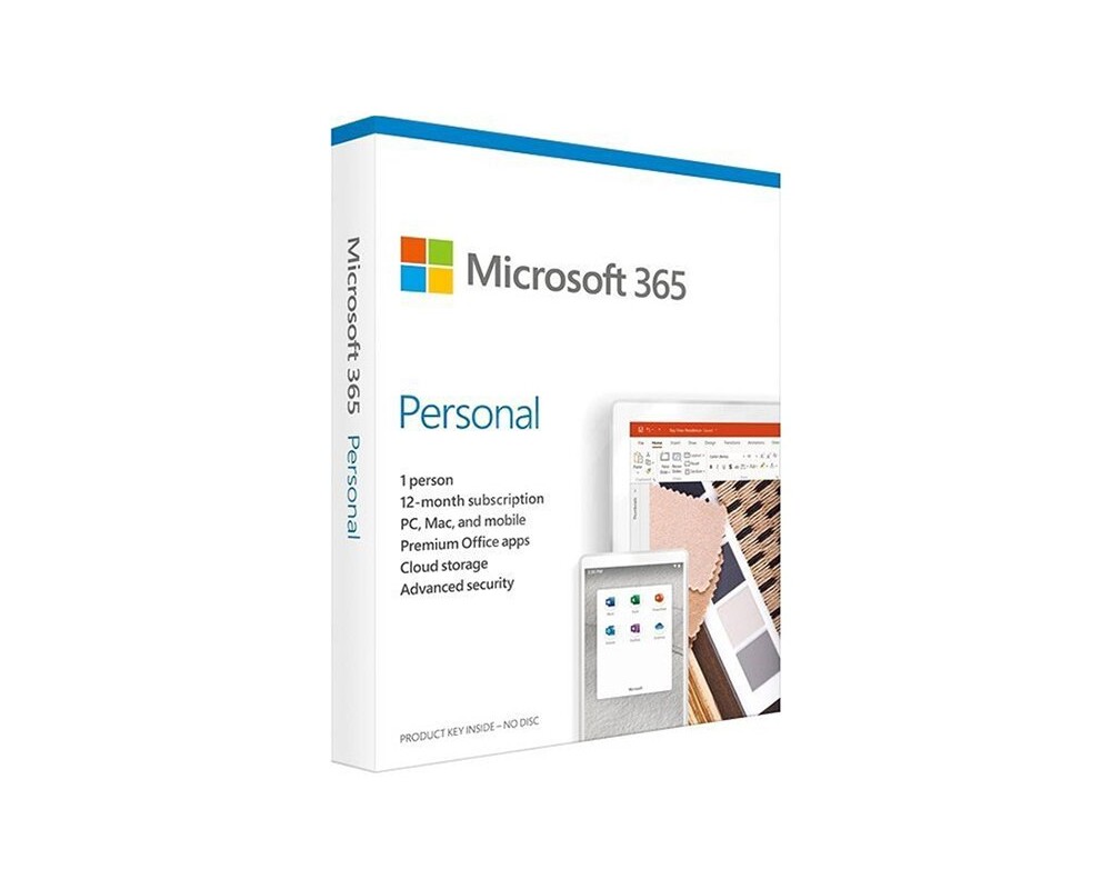 Офис програма Microsoft 365 Personal Bulgarian EuroZone Subscr 1YR Medialess P8 2