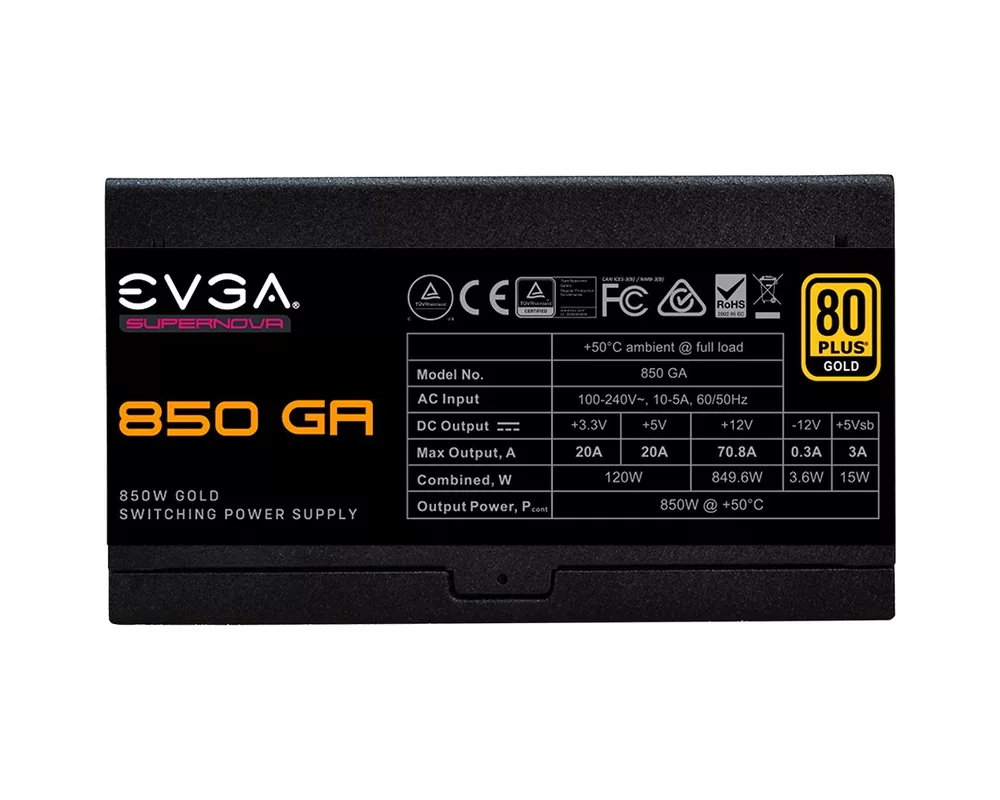Захранване EVGA SuperNOVA 850 GA 4