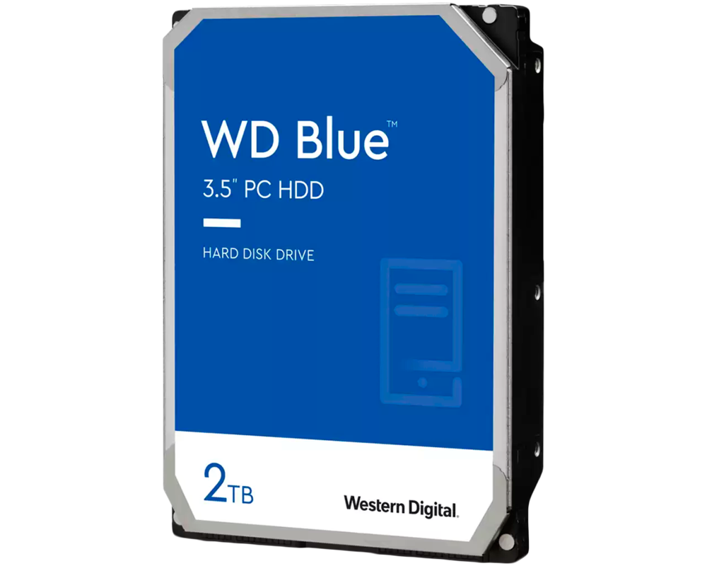 Твърд диск WD Blue, 2TB, 5400rpm, 256MB, SATA 3 3