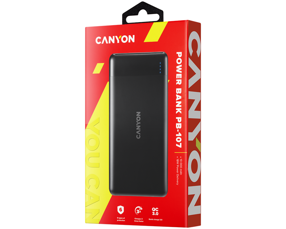 Външна батерия CANYON power bank PB-107 10000 mAh PD QC... 3
