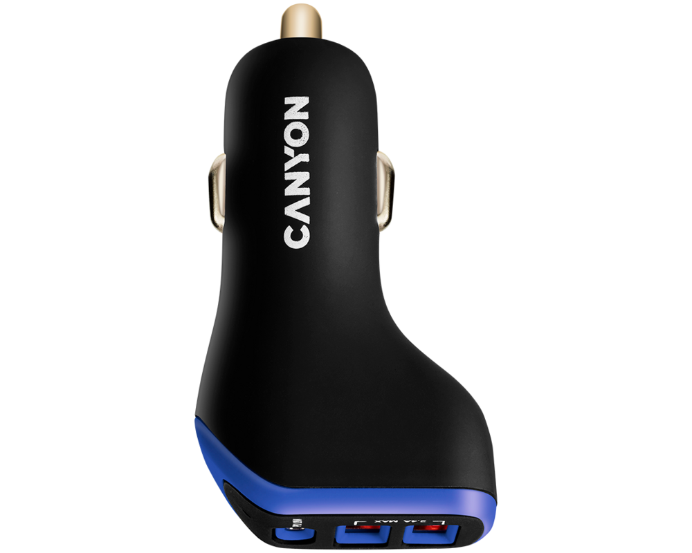 Зарядно CANYON C-08 PD 18W USB-C 2USB-A Black Pu... 5