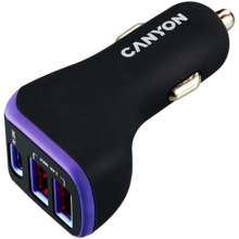  CANYON C-08 PD 18W USB-C 2USB-A Black Pu... 231695 CNE-CCA08PU на топ цена - PIC.bg