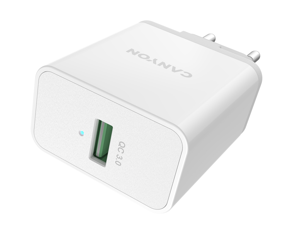 Зарядно CANYON chatger H-24 QC 3.0 24W USB-A Whi... 8