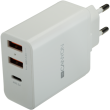  CANYON H-08 PD 30W USB-C 2USB-A White 231709 CNE-CHA08W на топ цена - PIC.bg