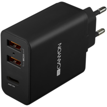  CANYON H-08 PD 30W USB-C 2USB-A Black 231713 CNE-CHA08B на топ цена - PIC.bg