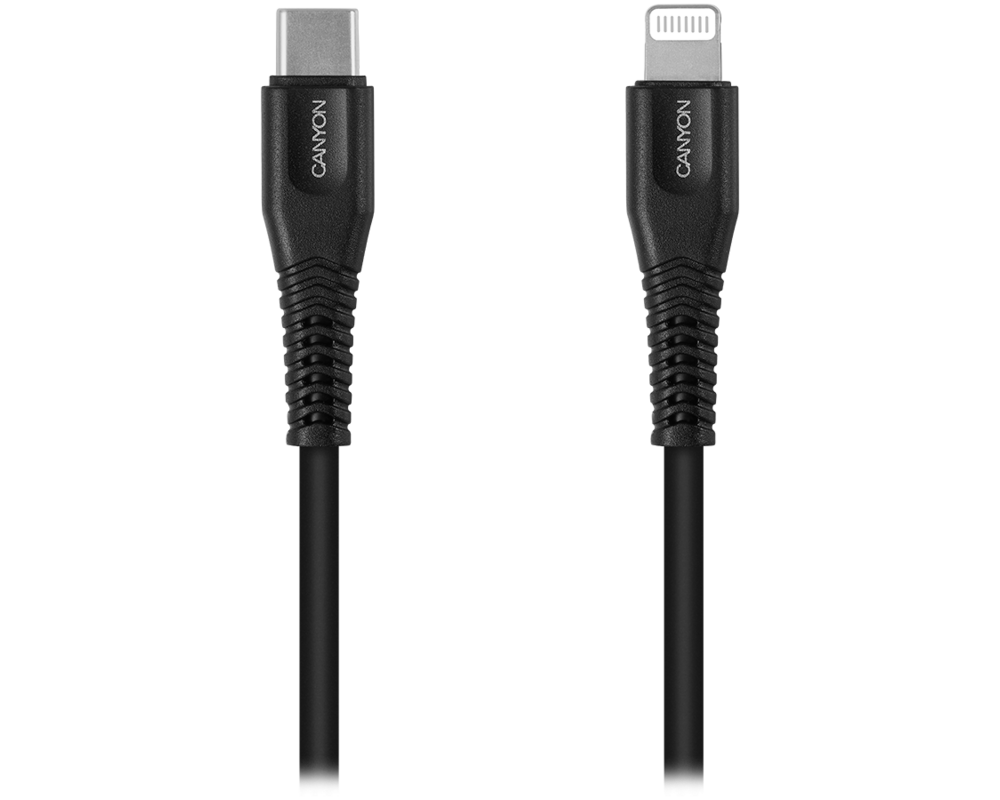Кабел CANYON cable MFI-4 Type-C to Lightning 1...