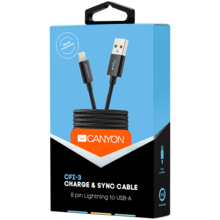  Canyon Lightning USB Cable for Apple 231747 CNE-CFI3B на топ цена - PIC.bg