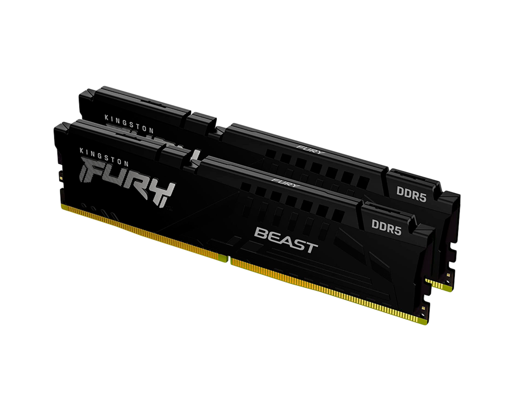 Памет 32GB (2x16) Kingston Fury Beast Black DDR5 5600MHz 3