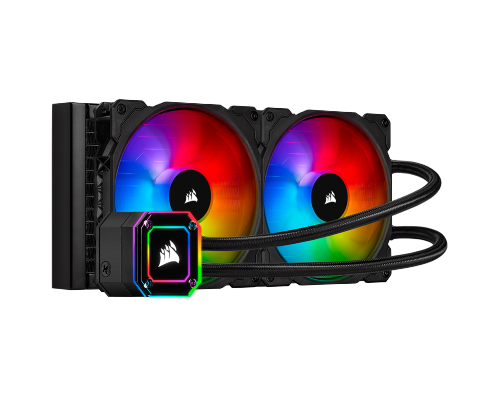 Охладител за процесор CORSAIR iCUE H115i ELITE CAPELLIX 280mm Radiator Dual 140mm ML RGB Fans Software Control Liquid CPU Cooler 5
