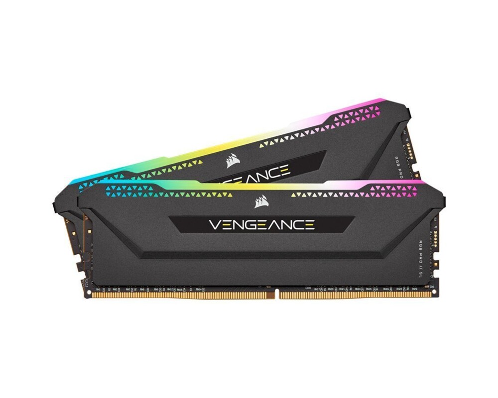 Памет Corsair Vengeance PRO SL RGB Black 16GB(2x8GB) DDR4 PC4-25600 3200MHz CL16 CMH16GX4M2E3200C16 4