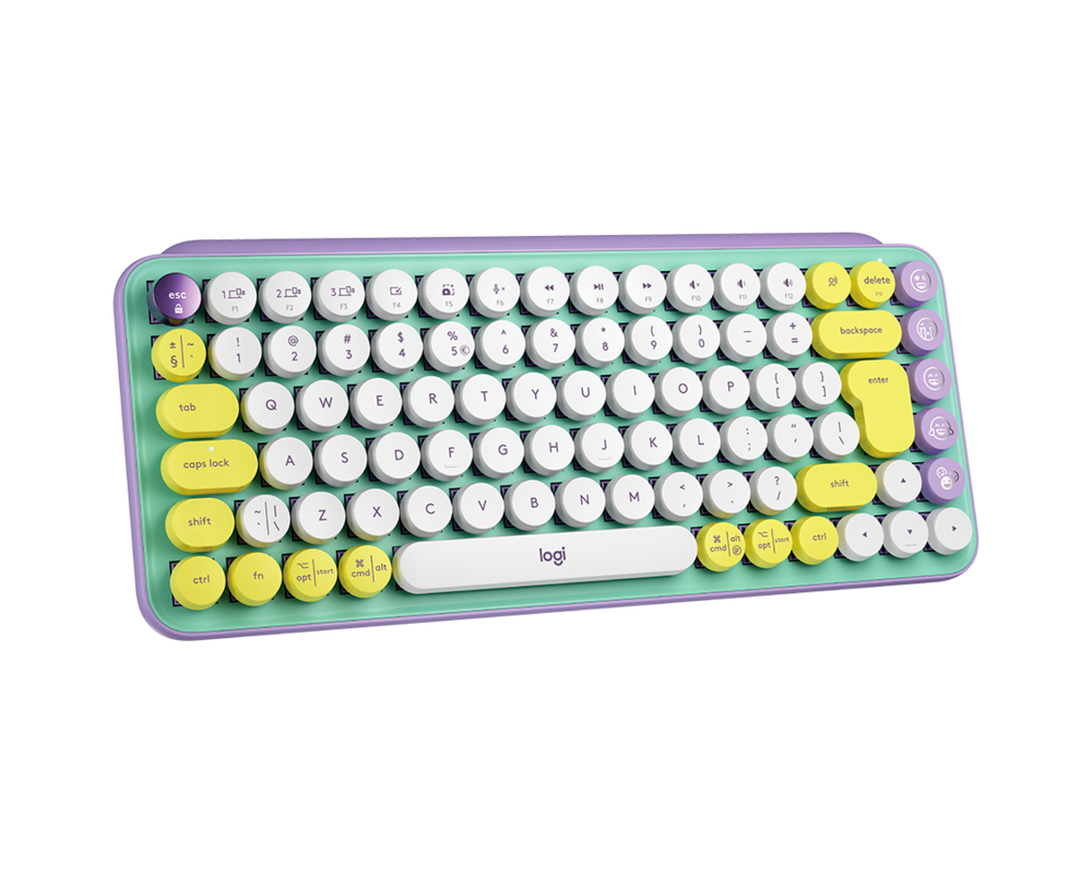Клавиатура Logitech POP Keys Wireless Mechanical Keyboard With Emoji Keys - DAYDREAM_MINT - US INT'L - INTNL 6