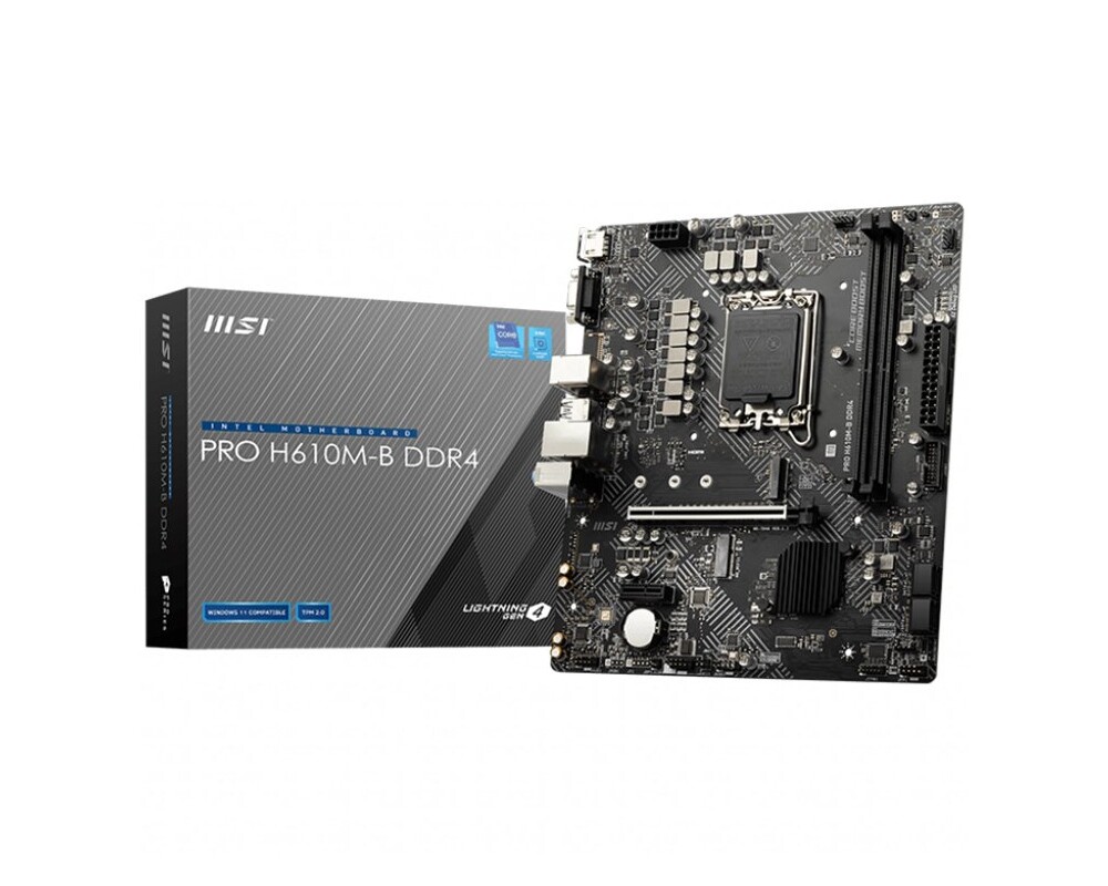 Дънна платка MSI PRO H610M-B DDR4