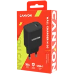Зарядно CANYON H-20-02 PD 20W USB-C Black 2
