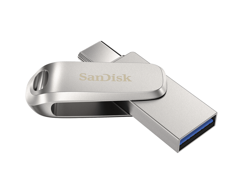 Флаш памет SanDisk Ultra Dual Drive Luxe, 128GB, USB 3.1 Gen 1, USB-C, Сребрист 6