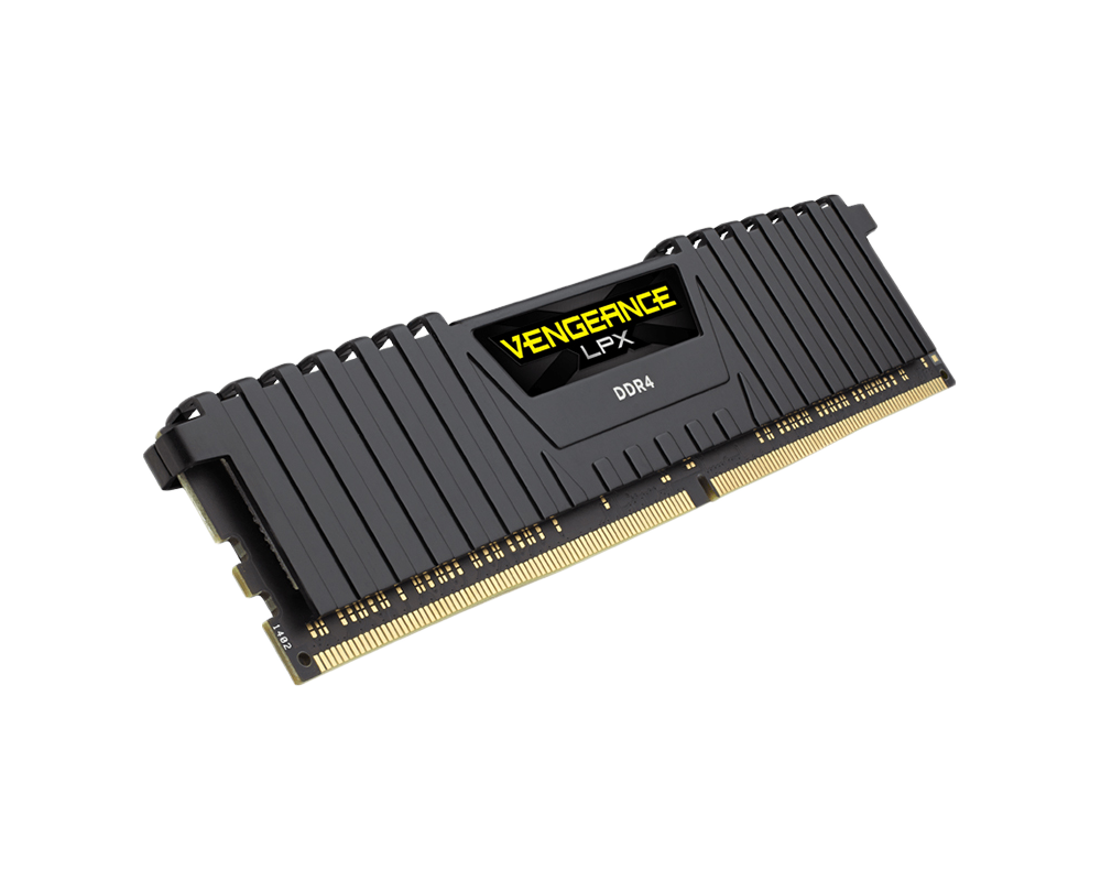Памет CORSAIR DDR4 2400MHz 8GB 1x288 DIMM Unbuffered 14-16-16-31 Vengeance LPX Black Heat spreader 1.20V 13