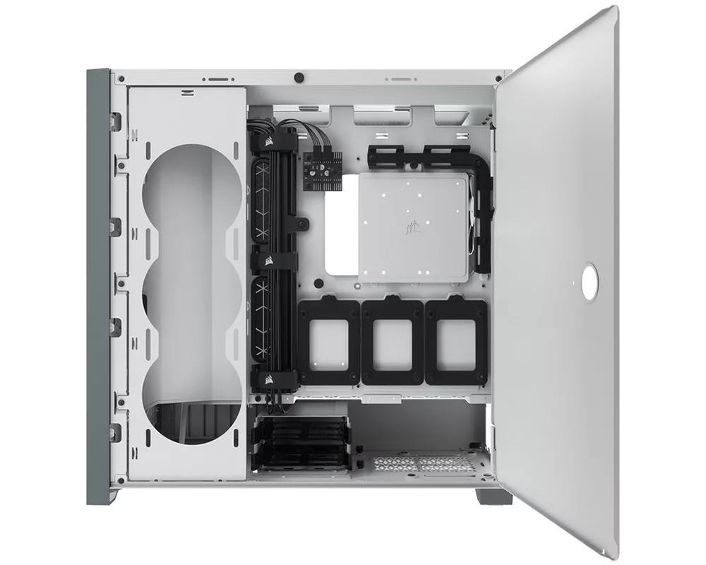 Кутия CORSAIR 5000D AIRFLOW Tempered Glass Mid-Tower ATX PC Case White 7