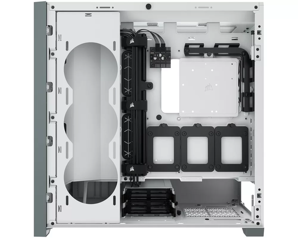 Кутия CORSAIR 5000D AIRFLOW Tempered Glass Mid-Tower ATX PC Case White 4