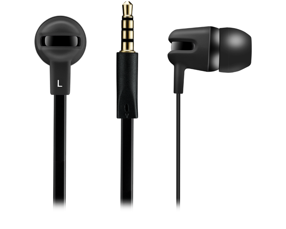 Слушалки CANYON headphones SEP-4 Mic Flat 1.2m Bl... 2