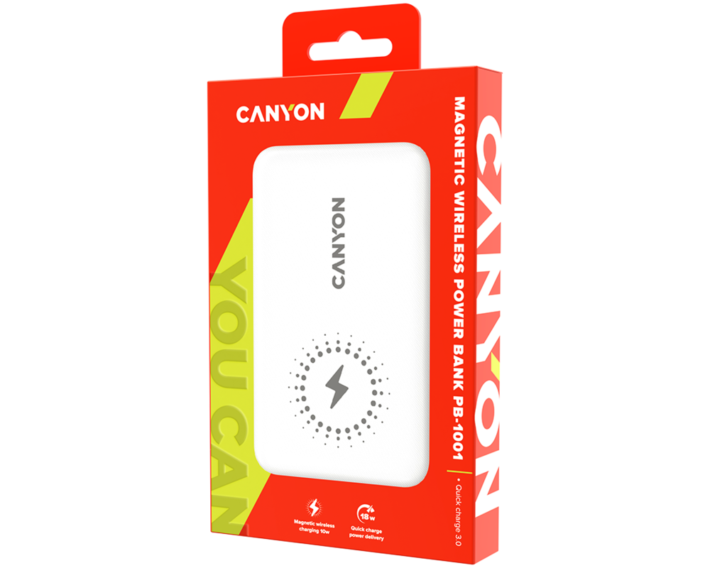 Външна батерия CANYON power bank PB-1001 10000 mAh PD 1... 4