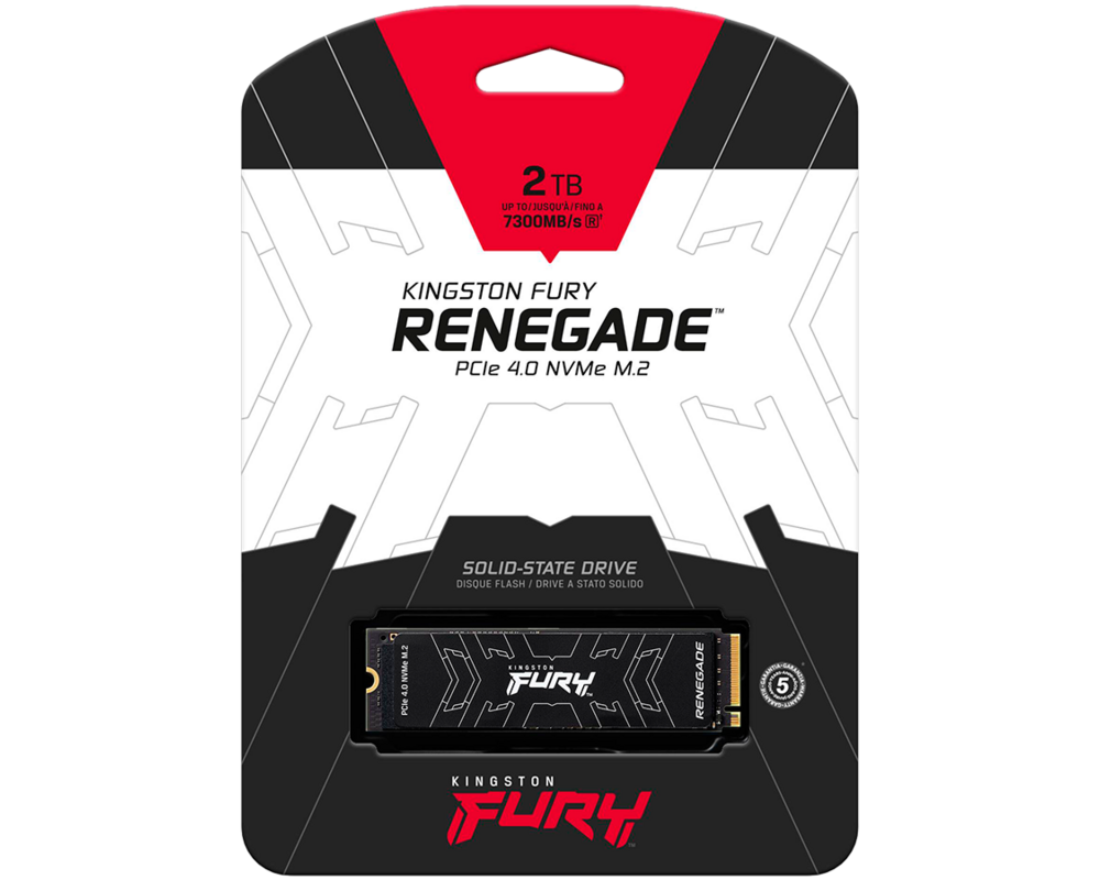 SSD Kingston 2 TB Fury Renegade PCIe 4.0 NVMe M.2 SSD. up to 7 9
