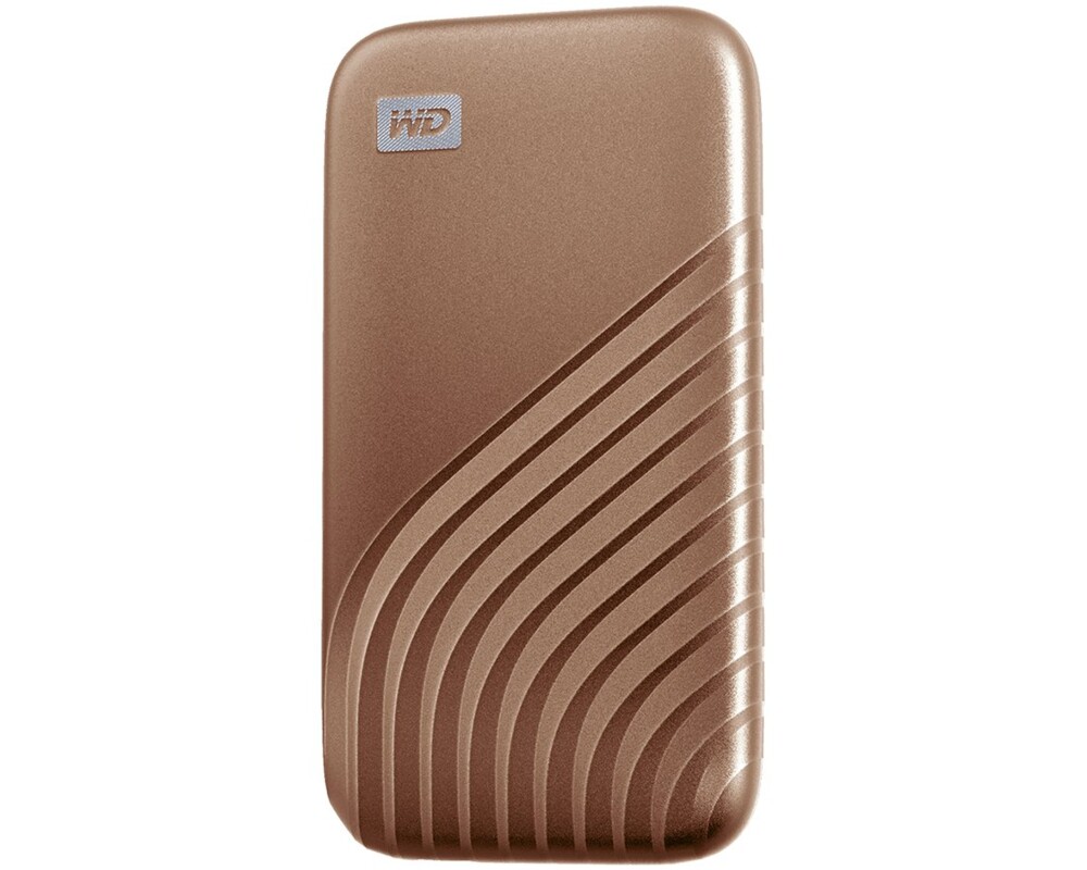 SSD WD My Passport SSD 500GB Gold Cross Compatible USB 3.2 Gen-2 and USB-C 1050MB 10