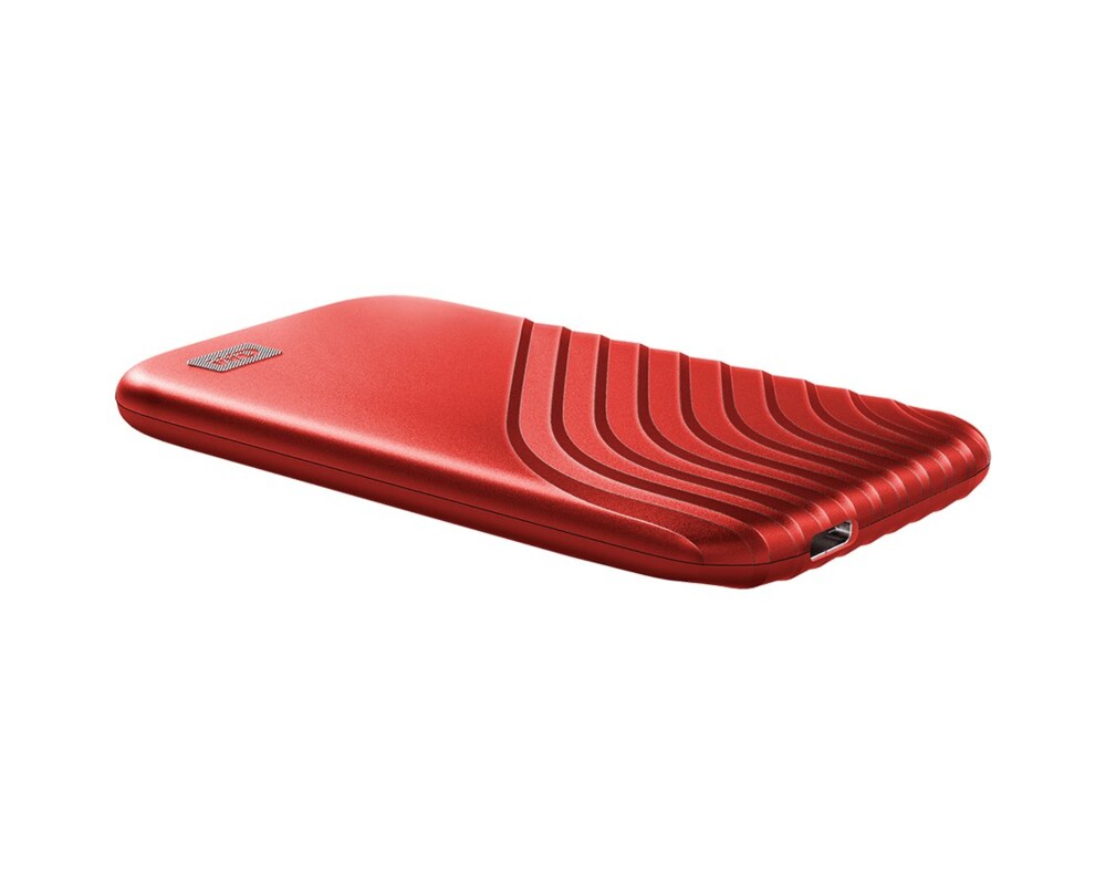 SSD WD My Passport SSD 2TB Red Cross Compatible USB 3.2 Gen-2 and USB-C 1050MB 13