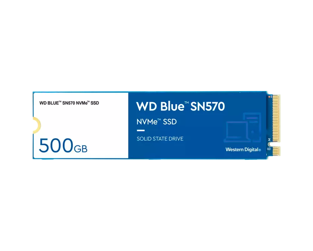 SSD WD Blue SSD SN570 NVMe 500GB M.2 2280 PCIe Gen3 8Gb 6