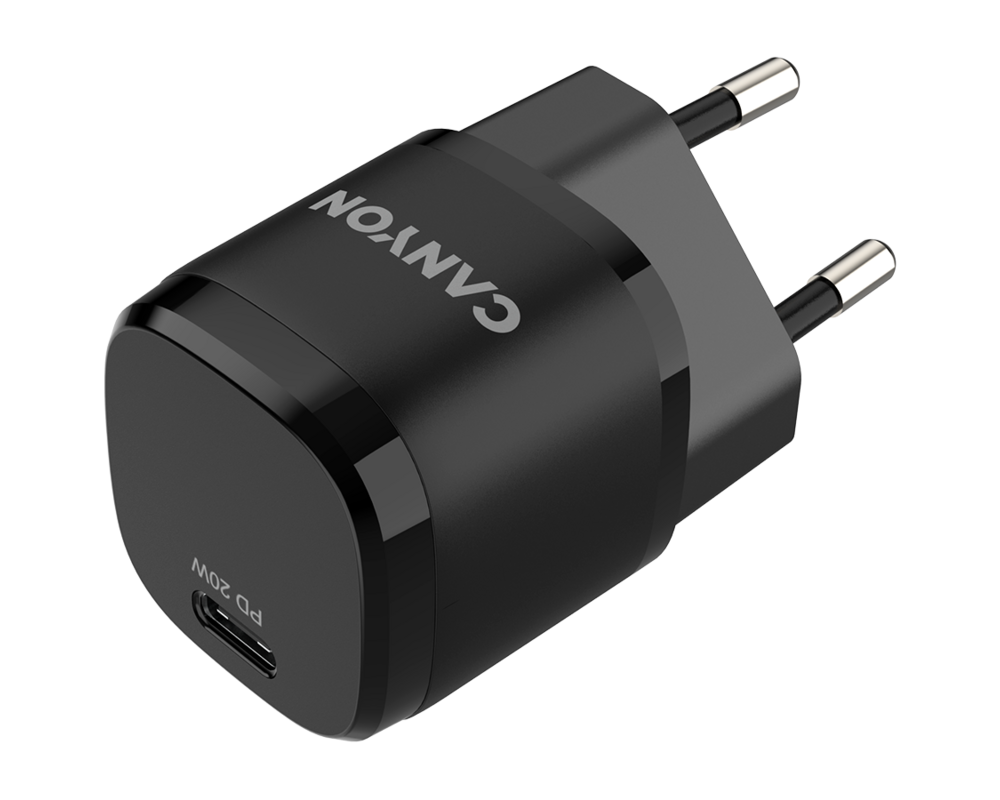 Зарядно CANYON H-20-05 PD 20W USB-C White 3